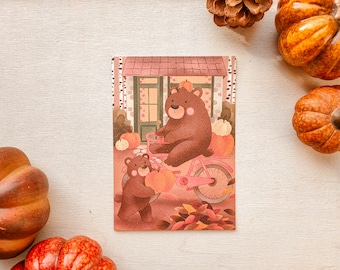 Carte postale "livraison d'automne"