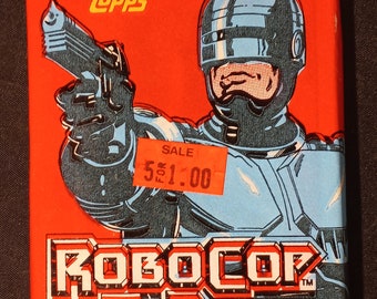 Vintage 1990 Topps ROBOCOP 2, Filmkarten - (10) ungeöffnete Vintage Wax Packs