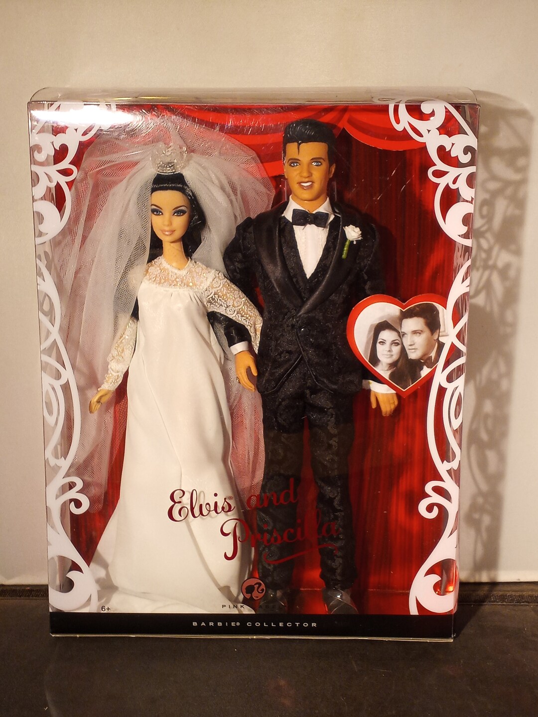 Vintage Elvis and Priscilla Barbie Collector Doll Set Pink - Etsy