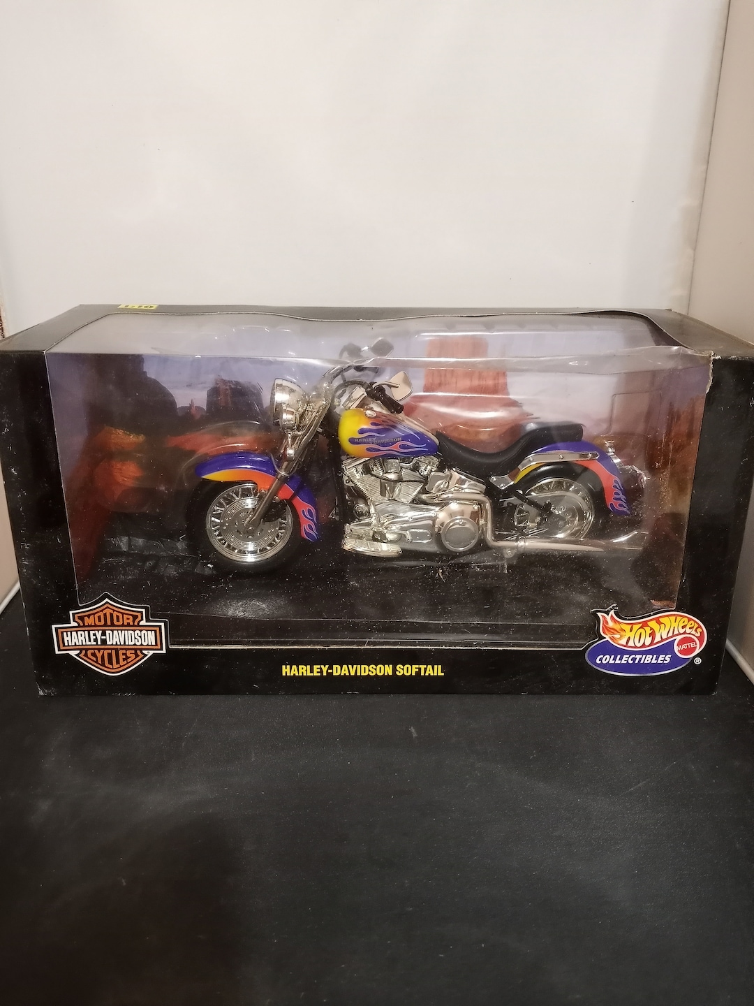 Vintage 1999 Hot Wheels Harley-davidson Softail Collectible NIB