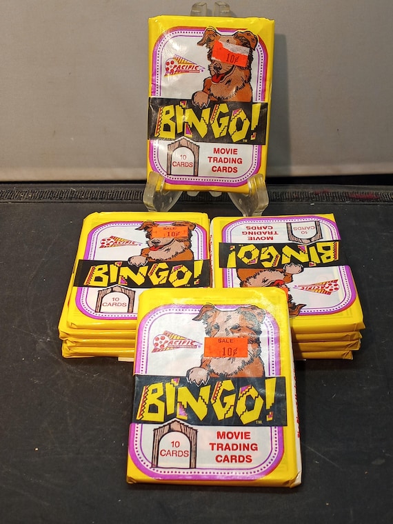 Vintage 1991 Bingo Movie Trading Cards - Sealed Pack Pacific Lot