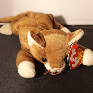 Vintage 1997 Ty Beanie Baby &quot; Pounce &quot; 1ST Edition with Tag ERRORS