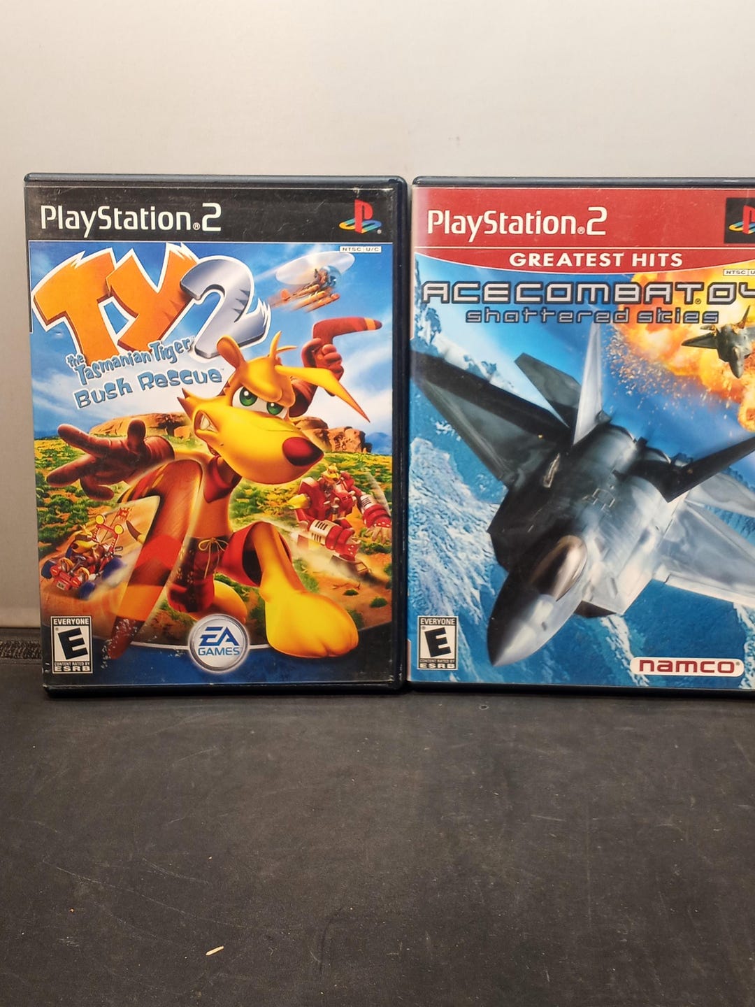 Two PS2 Games - TY 2 the Tasmanian Tiger Bush Rescue and Ace