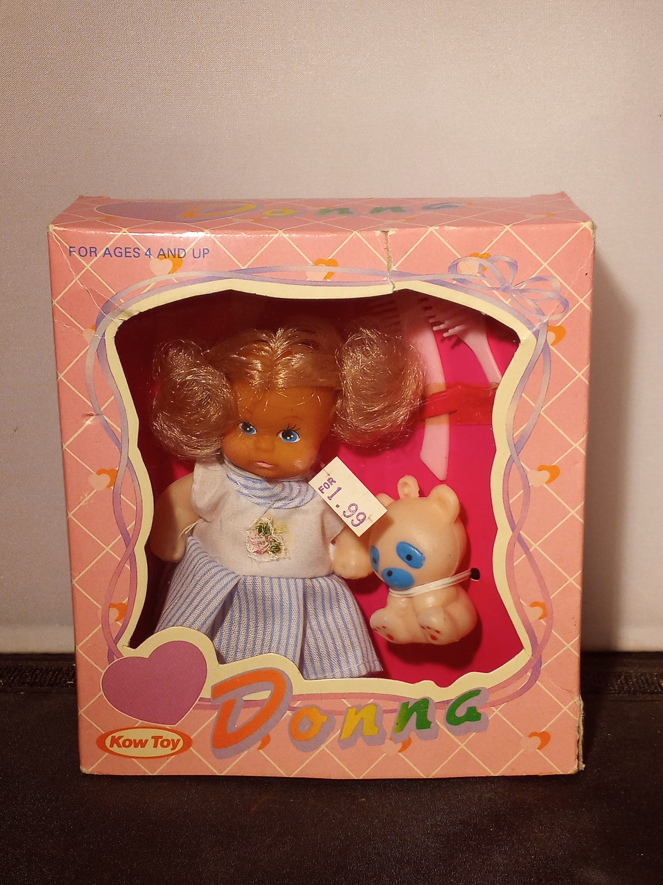 Vintage Kow Toy Donna Doll With Bear NIB NRFB - Etsy