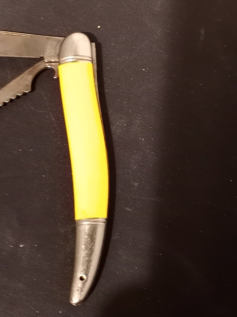 Vintage Sabre Made in Ireland Fish Knife 2 Blade Folding Knife Etsy