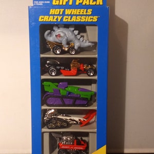 Vintage 1996 Hot Wheels &quot;Crazy Classics &quot; 5 Car Gift Pack #17490 NIB NRFB