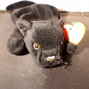 Vintage 1995 Ty Beanie Baby &quot;VELVET&quot;  PVC pellets & ERRORS!