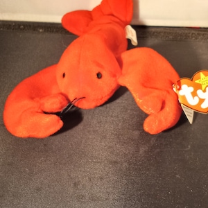 Vintage 1993 Ty Beanie Baby &quot; Pinchers &quot;  with multiple errors