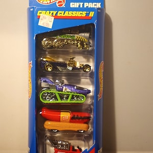 Vtg 1998 Hot Wheels Crazy Classics III 21085 5 Pack Train