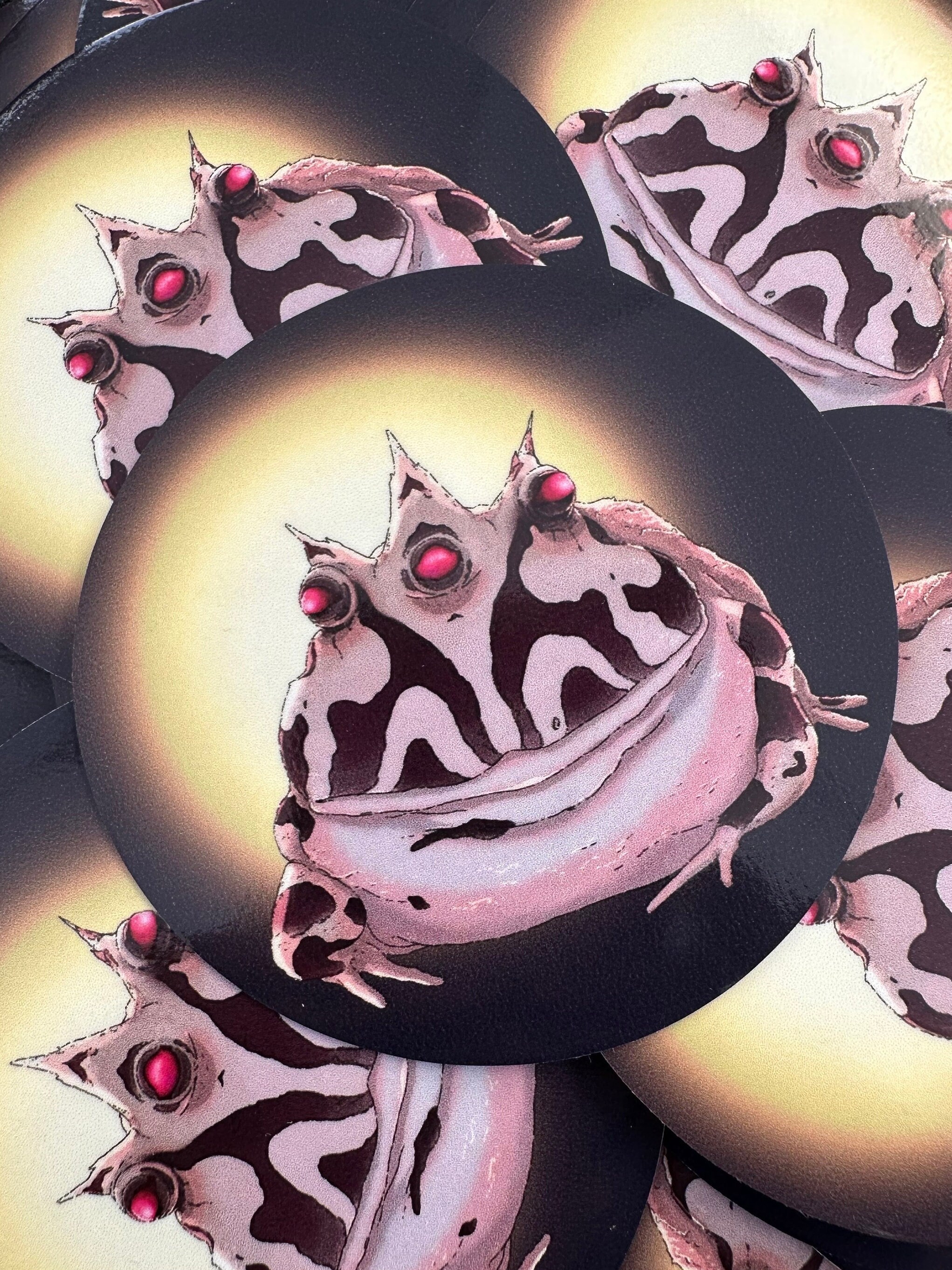 Three-eyed Toad Vinyl Sticker - Etsy