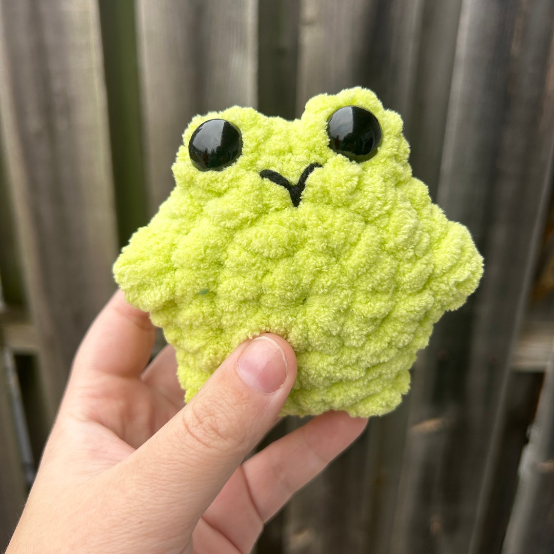 Lime Green Frog Crochet Amigurumi Plush Etsy