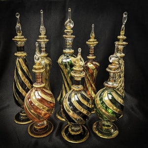 Gold Collection Set of 2 Egyptian Perfume Bottles