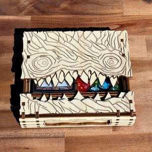 Deckbox Kartenbox Monster Buch für Kartenspiele Mimik Kiste