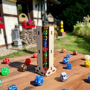 Würfel Box Magazin Speicher Würfelturm für Karten-, Brett- und Rollenspiele