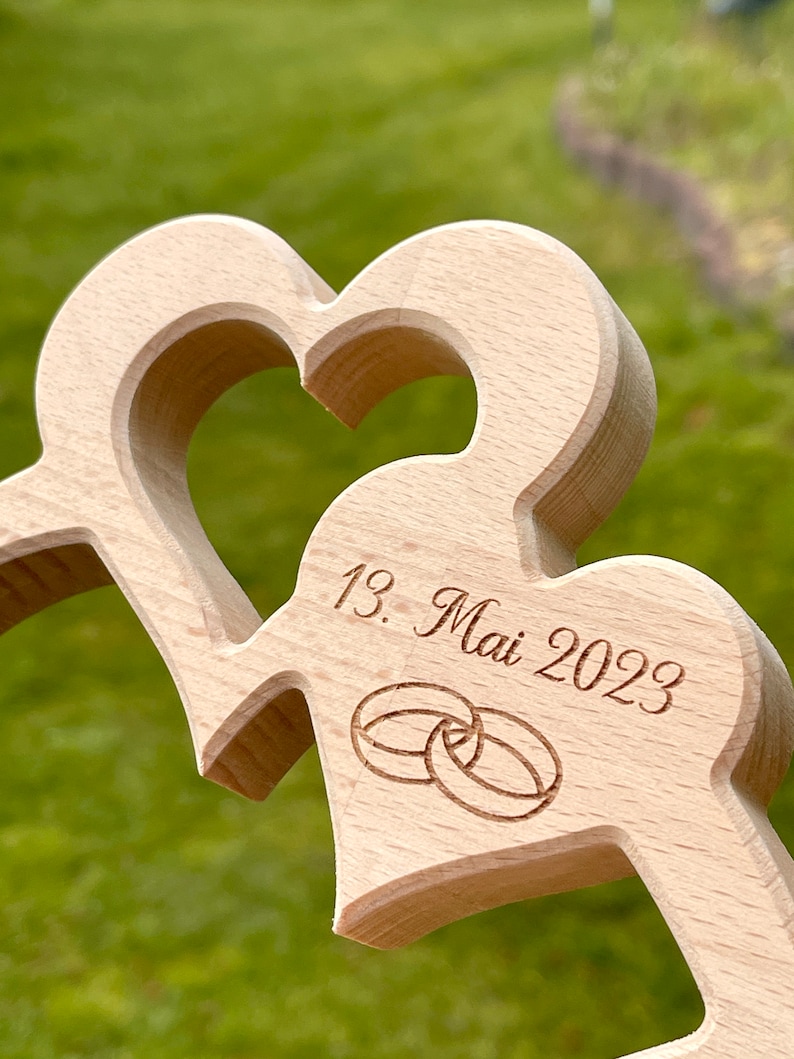 Unendlichkeitszeichen Infinity Endlosschleife Rosenhochzeit Geschenk personalisiert mit Gravur Bild 3