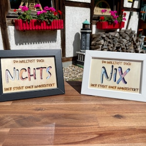 Geldgeschenk Bilderrahmen für Geburtstag personalisiert