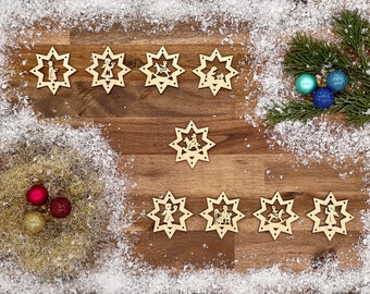 Baumschmuck Baumanhänger Christbaumanhänger Holz Sterne Kinder Engel Weihnachten