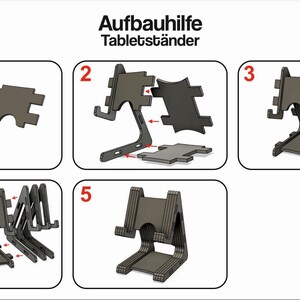 Tablet PC Ständer universell aus Holz Bild 5