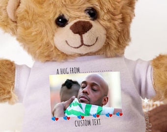 Teddybär Umarmung, Fernbeziehung Teddy, Papa / Mutter denkt an Sie Teddybär, vermisst Sie Geschenk, Familie / Freunde vermissen Sie Teddybär.