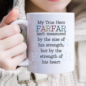 Farfar Mug, Norwegian/Danish/Swedish Granddad Farfar, Farfar Gift, Best Farfar Mug, Best Farfar Gift, Father’s Day, Farfar True Hero Gift