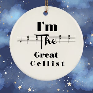 Cello Ornament, Gift for Cellist, Student - Graduation Gift, Cello Teacher, Orchestra-Group Player, Cellist Lover gift, Musician Ornament.