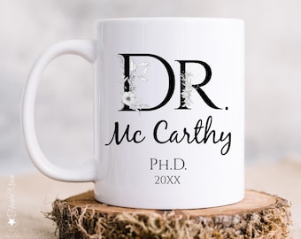 Regalo de graduación personalizado, taza de doctorado, regalo de graduación de doctorado, taza de doctorado, taza de doctorado personalizada, taza de doctor, regalo de graduado de doctorado, taza de doctorado