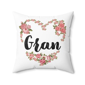 Gran Pillow, Gran Heart Pillow, Gran Gift, Gran Cushion, Best Gran Cushion, New Gran Gift, Cushion for Gran, Grandma Pillow, Granny Pillow.