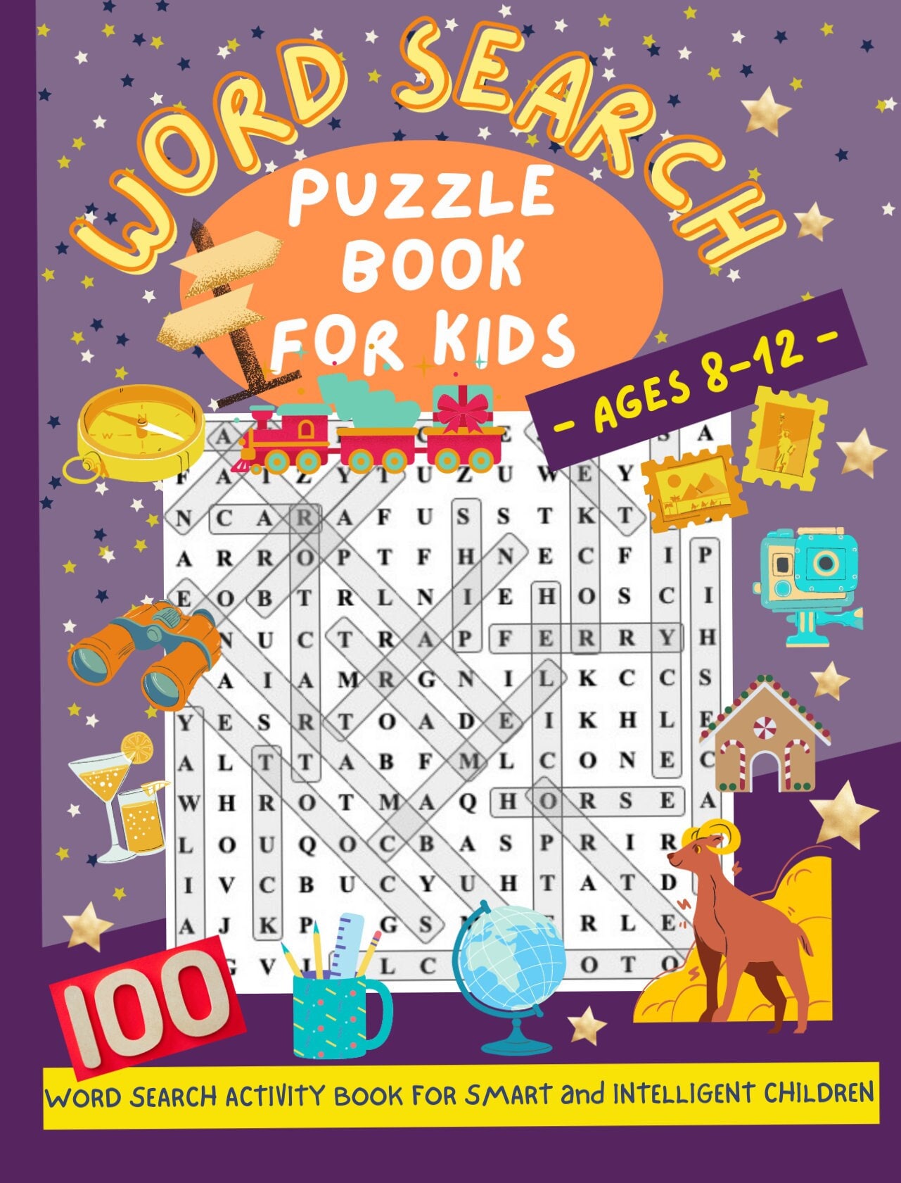 Word Search Puzzle Book for Kids Ages 8-12 