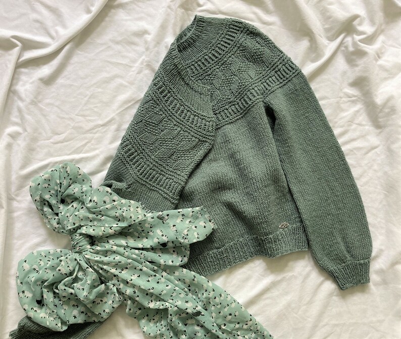 Sweater SEVEN PDF Digital Download Seamless Bottom up Circular Knitting