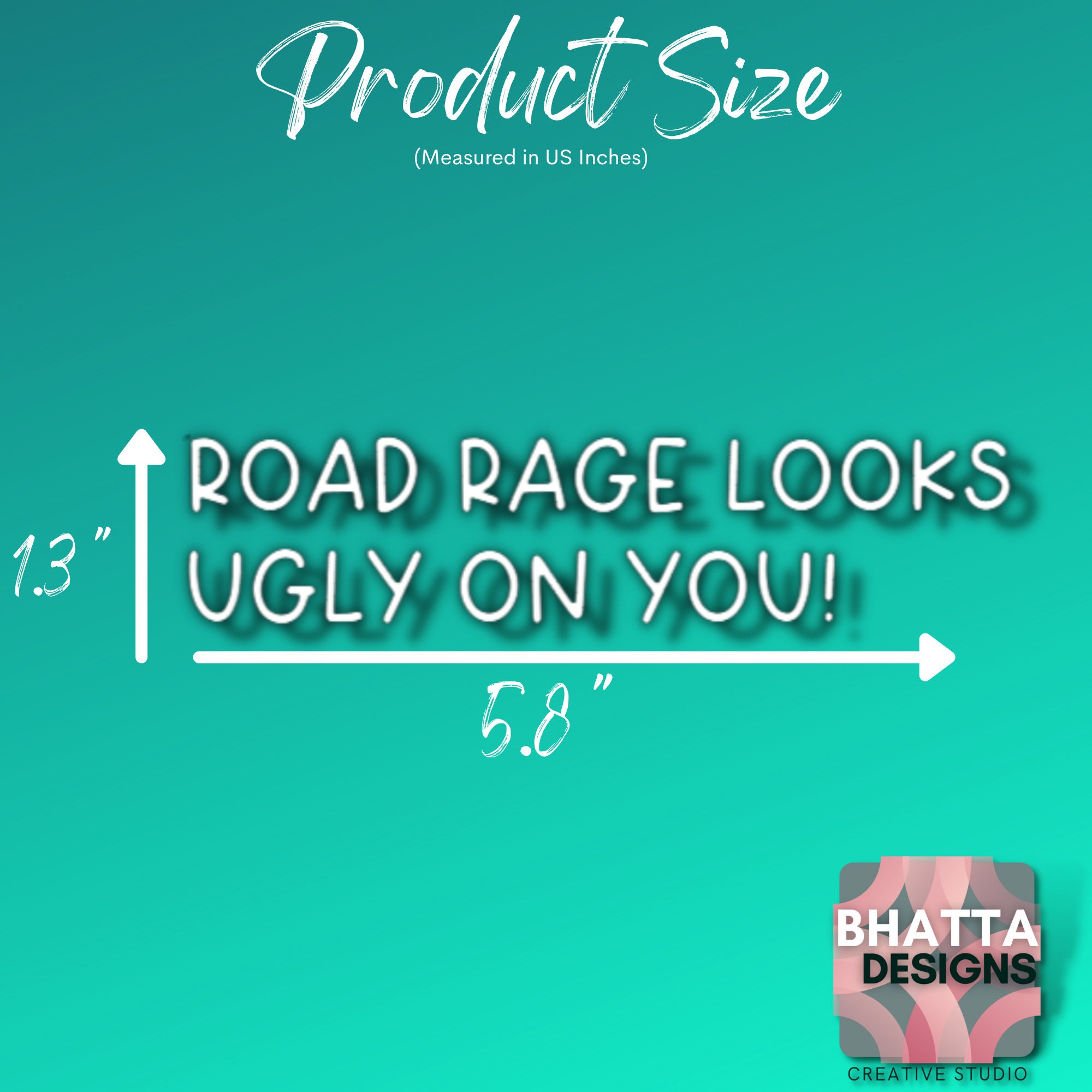 Road Rage Awareness Decal Waterproof/weatherproof Car - Etsy