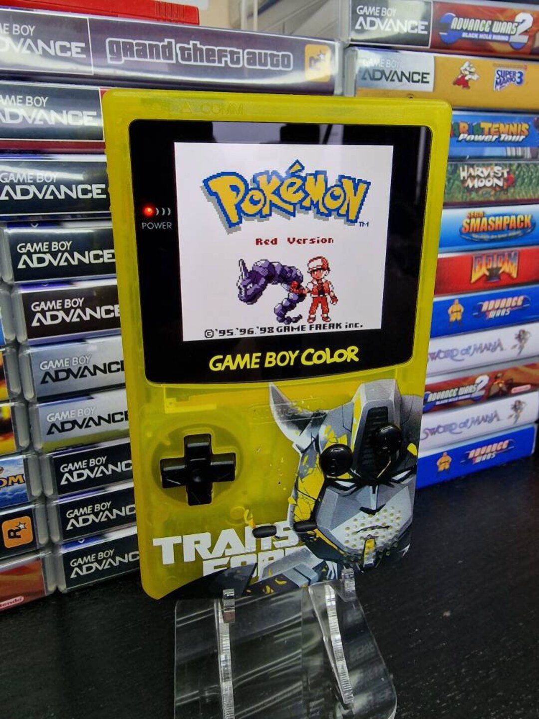 Uv Gameboy Color Nintendo Gameboy Color Uv Printed Transformers Bumblebee Shell - Etsy