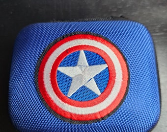 Nintendo Gameboy Advance sp Custom Captain America Protective Case.