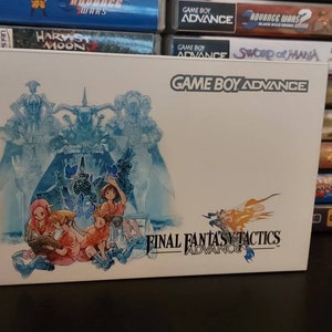 Nintendo Gameboy Advance Final Fantasy Tactics Shell, Funnyplaying Laminated Ips /Ags 101 display backlit Screen. GBA. image 5