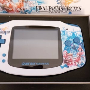 Nintendo Gameboy Advance Final Fantasy Tactics Shell, Funnyplaying Laminated Ips /Ags 101 display backlit Screen. GBA. image 3