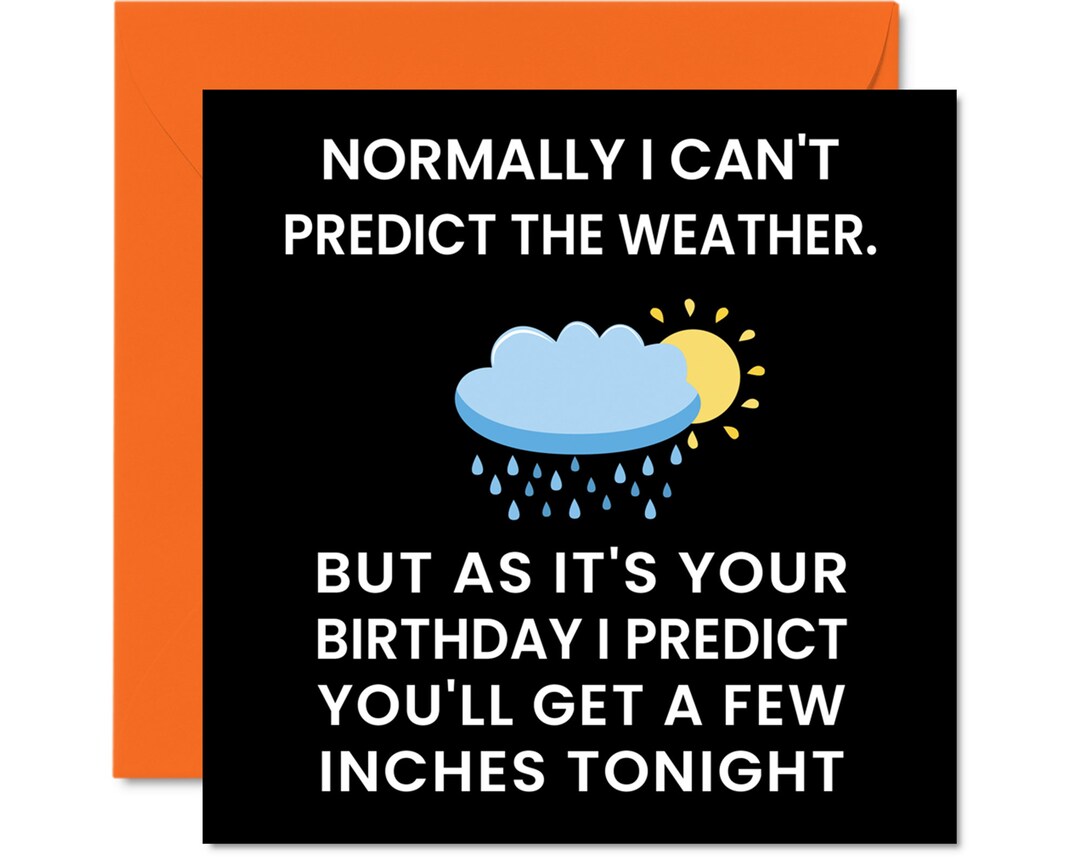 Funny Birthday Cards Girlfriend Wife Few Inches Joke Happy Birthday