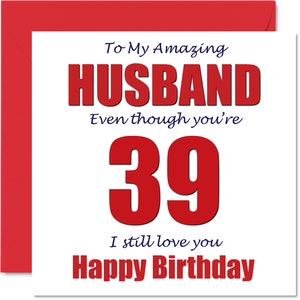 39th Birthday Card for Women Men - Not 39 I'm 18 With 21 Years Experience -  Funny Thirty-Nine Thirty-Ninth Happy Birthday Card for Son Daughter