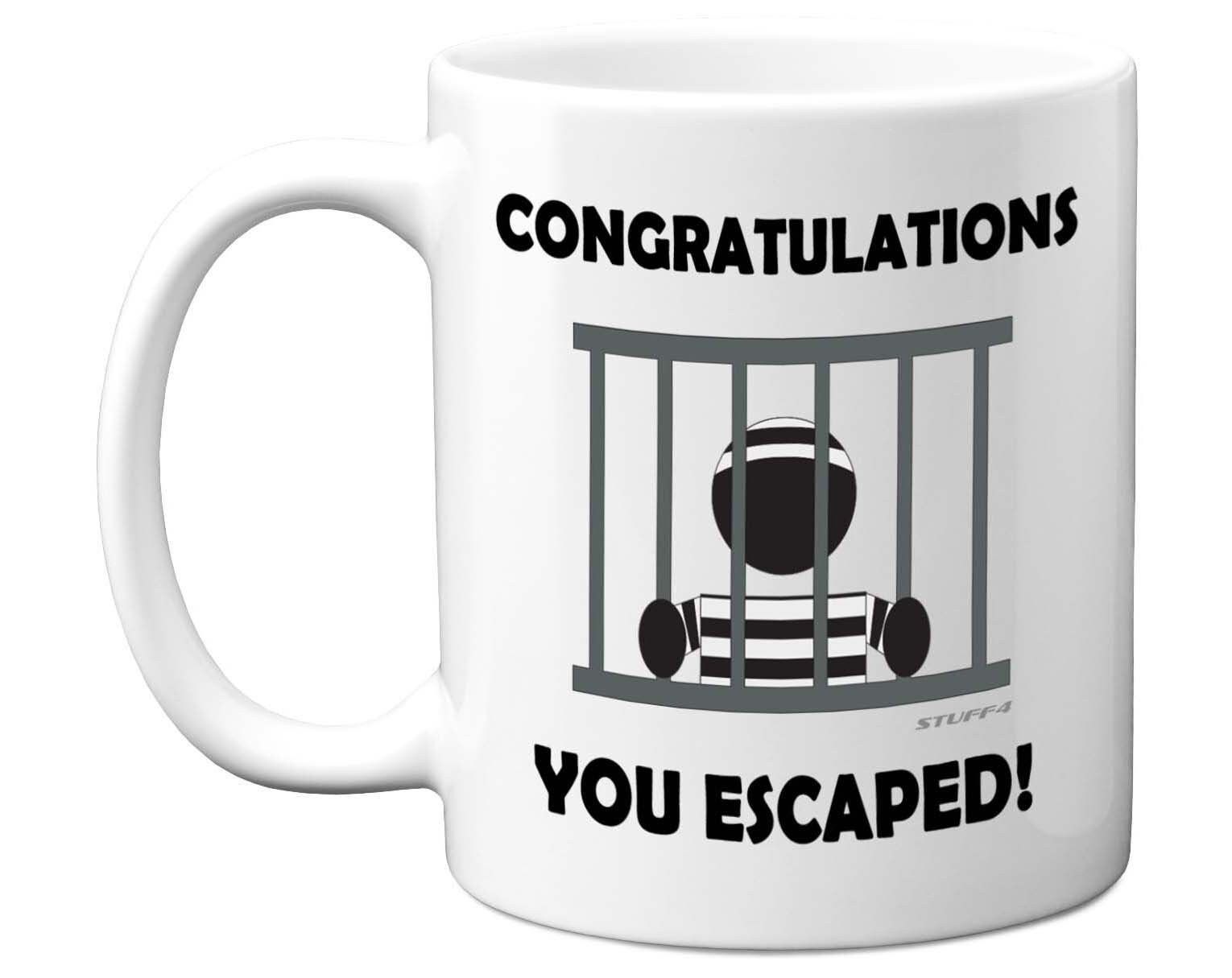 Congratulations You Escaped Retirement Mug Funny Leaving Gifts - Etsy Congratulations You Escaped Retirement Mug Funny Leaving Gifts - Etsy