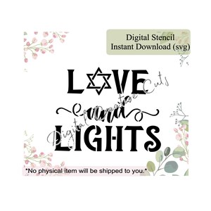 Hanukkah cookie stencil Digital instant download SVG file Personal use only.