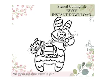 Pinata PYO cookie stencil , SVG cutting file.