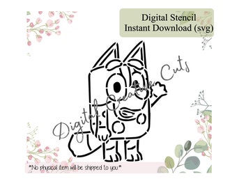 Dog PYO cookie stencil Digital download SVG cutting file Personal use only.