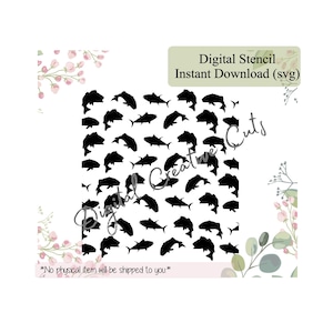 Fishing background pattern cookie stencil Digital download SVG cutting file Personal use only.