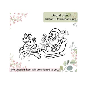 Santa's Surprise PYO SVG Cut and EDDIE Printable Digital Design * – Stencil  Expressions