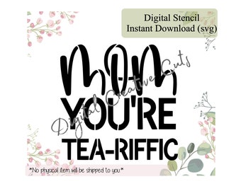 Muttertag-Cookie-Schablone Digitaler sofortiger Download SVG-Format-Datei Nur für den persönlichen Gebrauch.