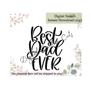 Mejor plantilla de galletas del día del padre Descarga instantánea digital Archivo en formato SVG Solo para uso personal.