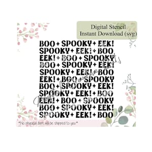 Halloween patroon achtergrond cookie stencil Digitale instant download SVG-bestand Alleen voor persoonlijk gebruik.