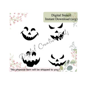 Halloween cookie stencil Digital instant download SVG file Personal use only.