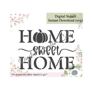 Home sweet home Cookie Schablone Digital Instant Download SVG Format Datei Nur persönliche Nutzung.