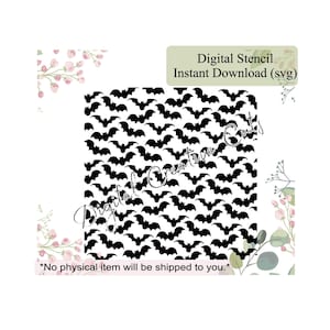 Halloween pattern background cookie stencil Digital instant download SVG file Personal use only.