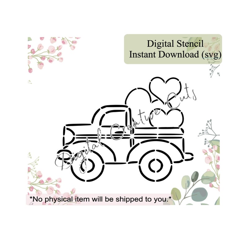 Valentine's day PYO cookie stencil Digital download SVG format file Personal use only. imagem 1