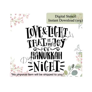 Hanukkah cookie stencil Digital instant download SVG file Personal use only.